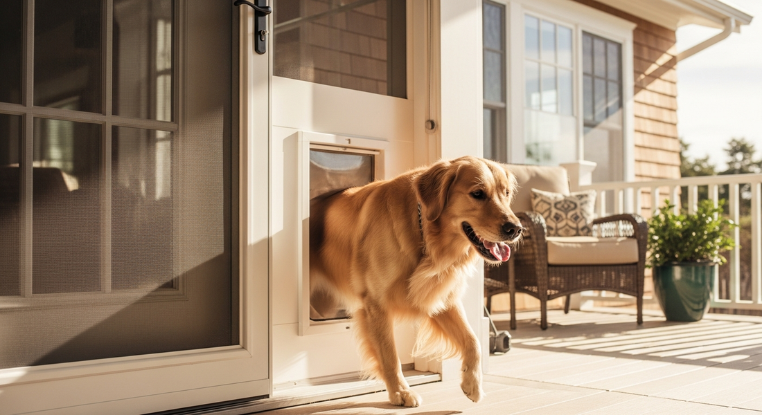 Yes, There Is a Dog Door for Screen Doors | Hale Pet Door