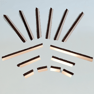 Hale Weather Stripping for Pet Doors - front view