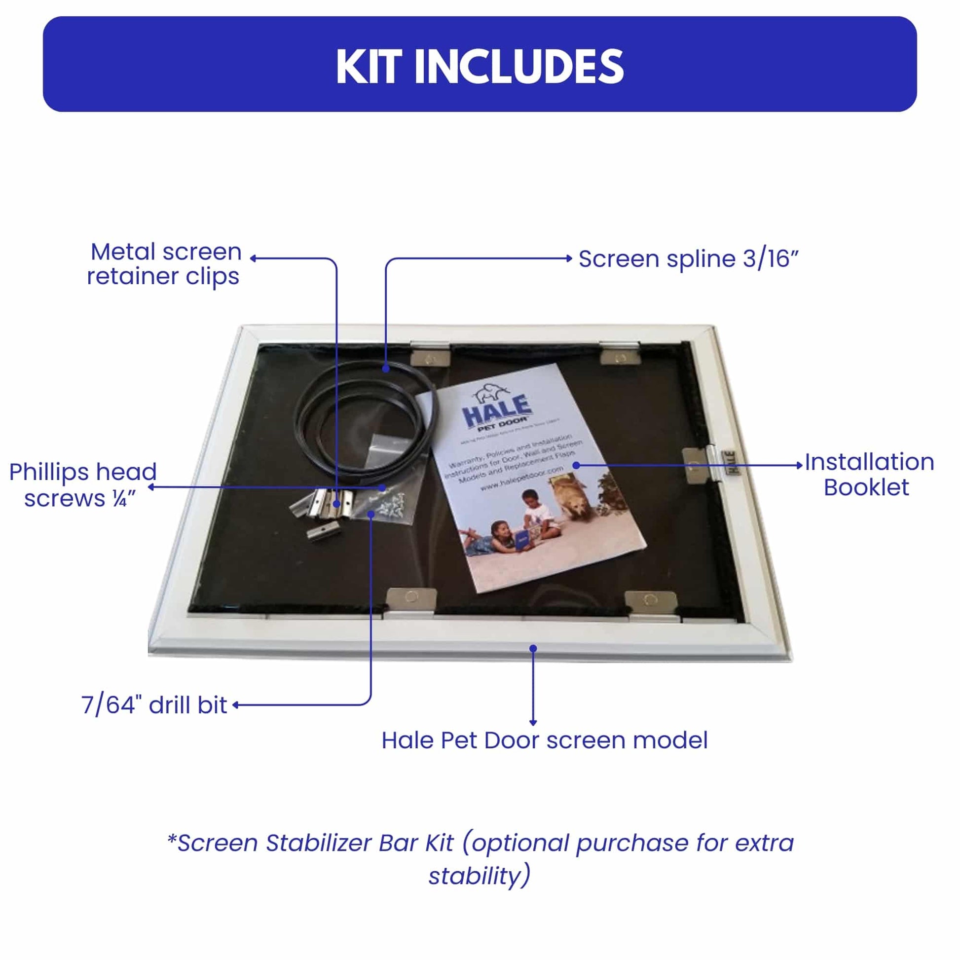 Hale Screen Model - dimensions view