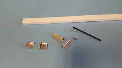 Hale Stabilizer Bar Kits for Screen Pet Doors - close-up detail